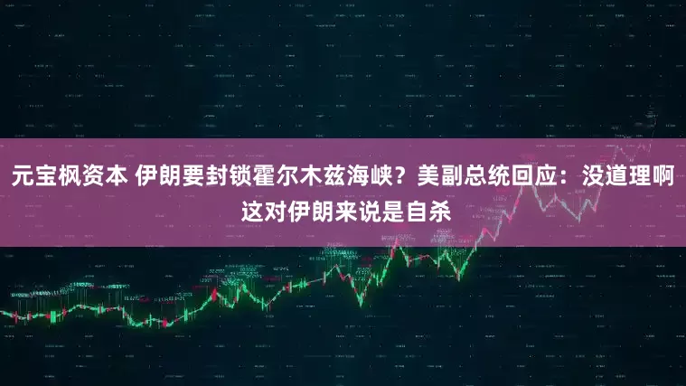 元宝枫资本 伊朗要封锁霍尔木兹海峡？美副总统回应：没道理啊 这对伊朗来说是自杀