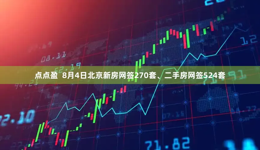 点点盈  8月4日北京新房网签270套、二手房网签524套